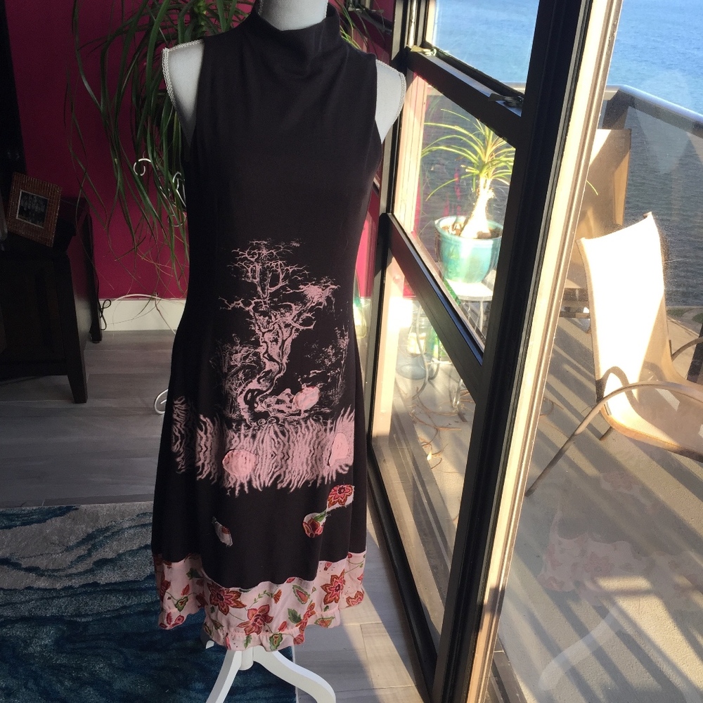 Cultura mock turtle sleeveless dress